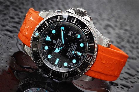 luxury watches with rubber straps